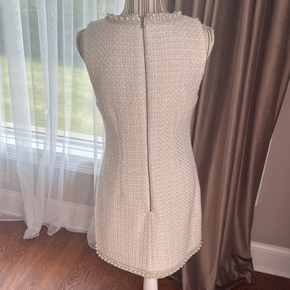Alice and Olivia Coley Embellished Tweed Mini dress size 10 - Picture 7 of 9